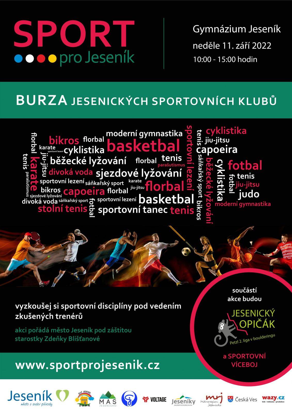 Tradičně bude probíhat akce Sport pro Jeseník v neděli